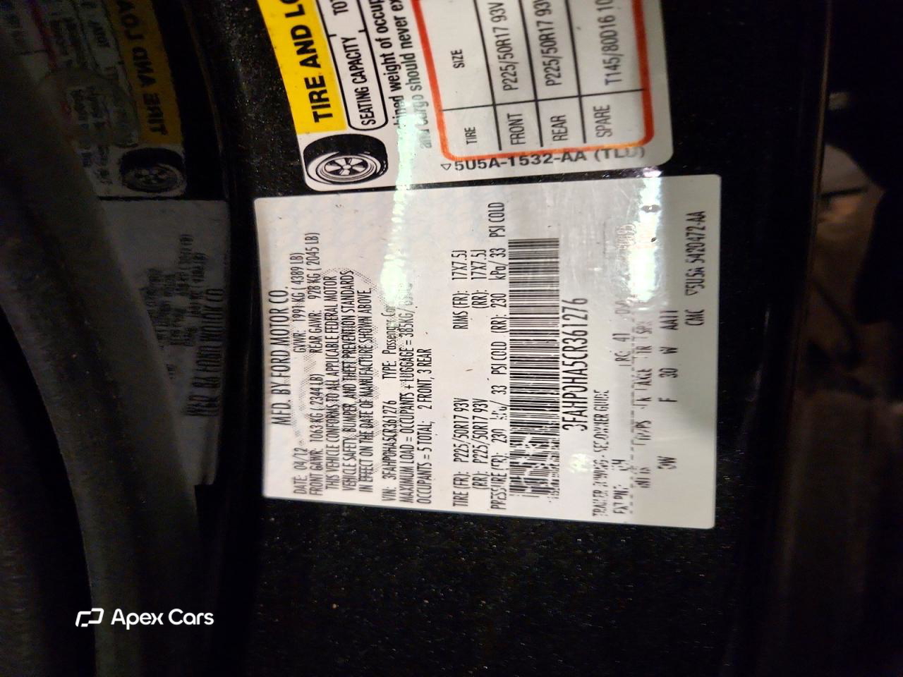 Ford Fusion 2012