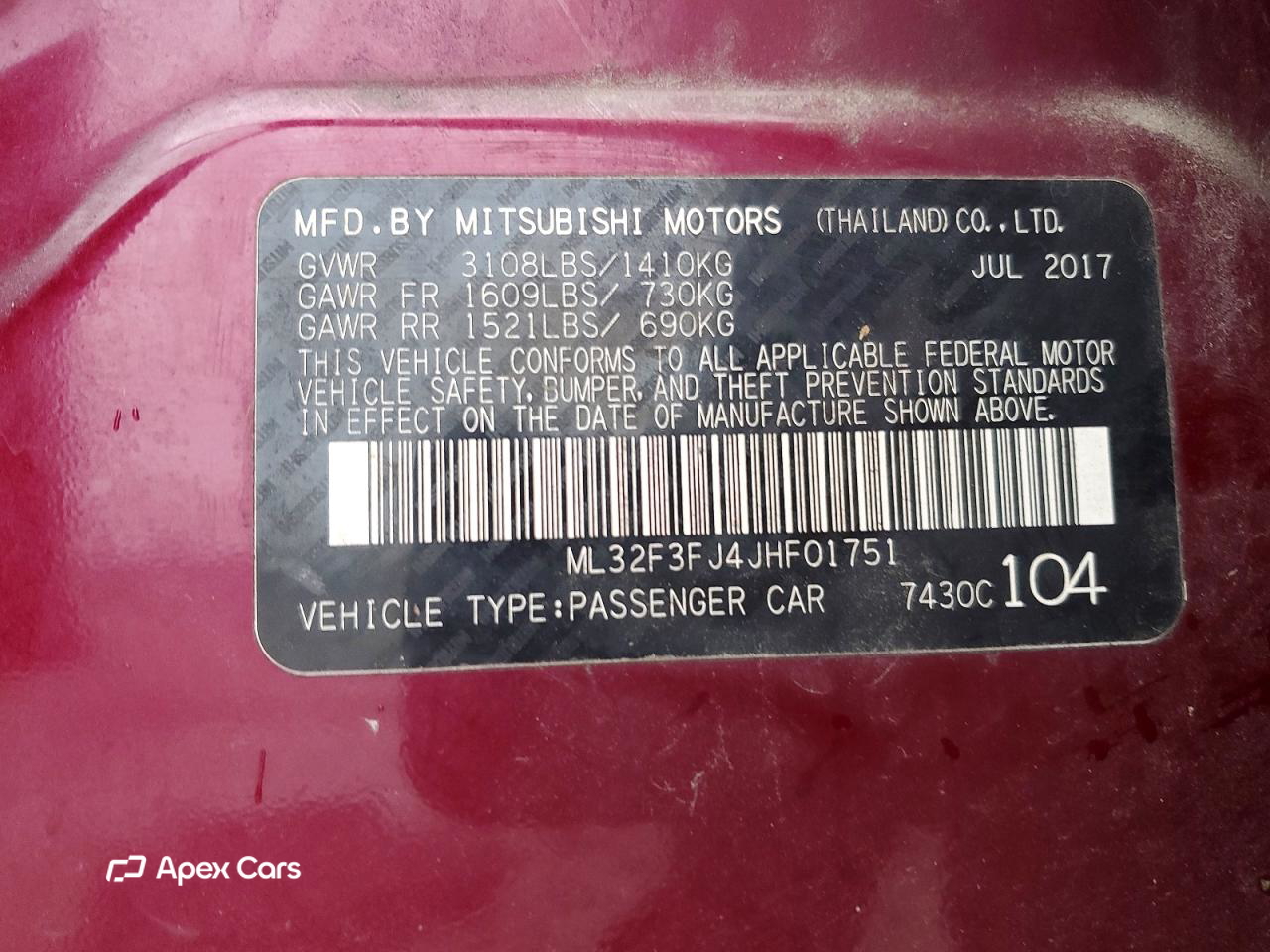 Mitsubishi Mirage 2018