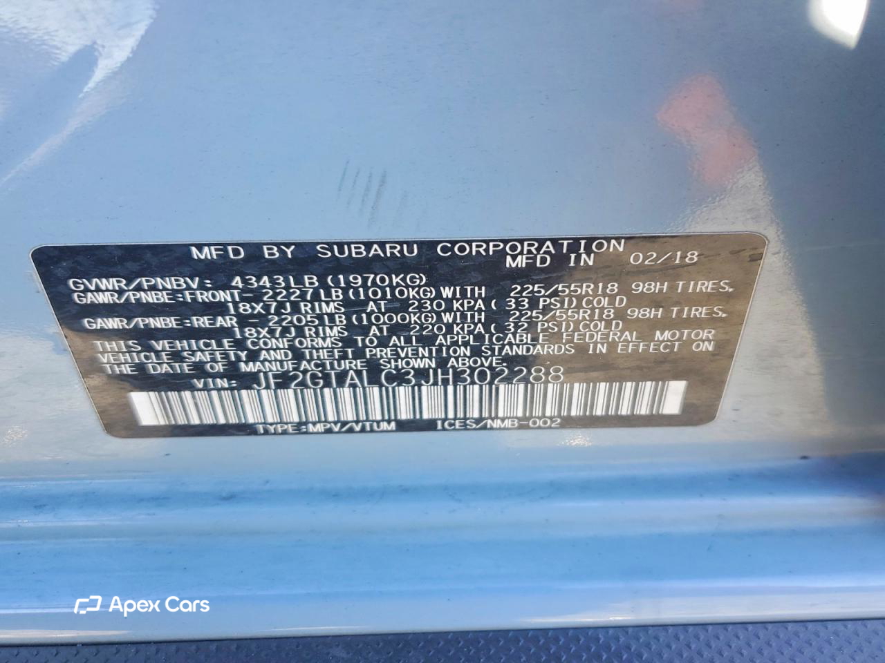 Subaru XV 2018