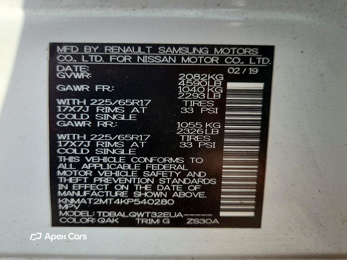 Nissan Rogue 2019