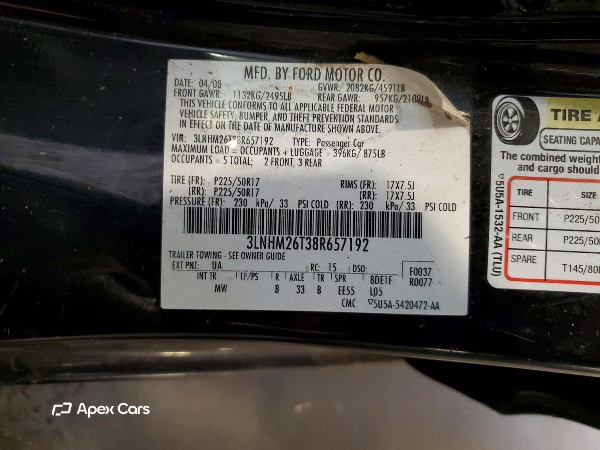 Lincoln MKZ 2008