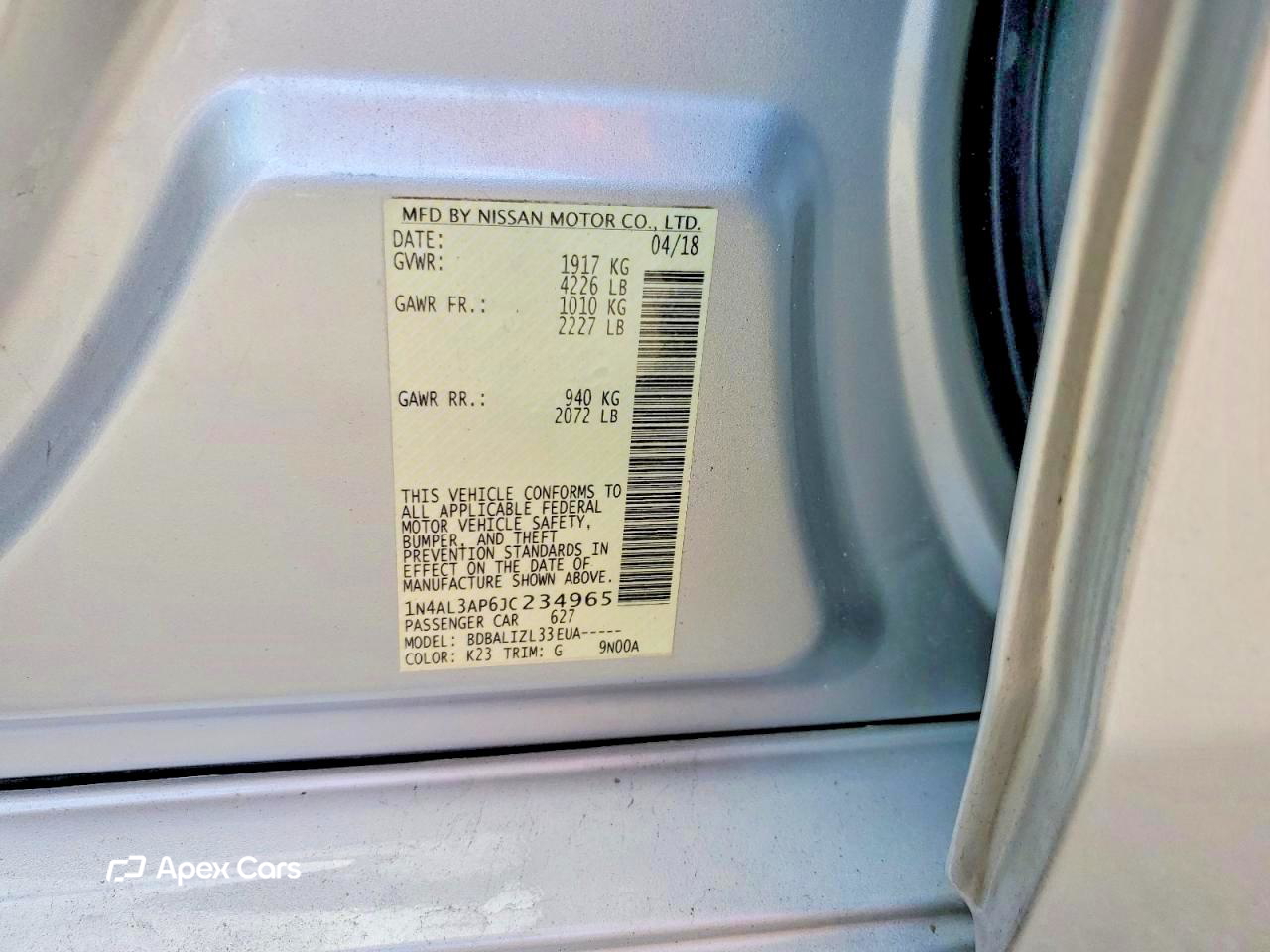 Nissan Altima 2018