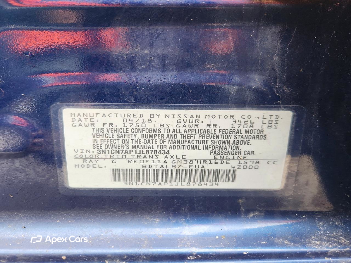 Nissan Versa 2018