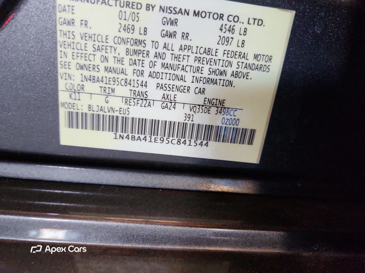 Nissan Maxima 2005