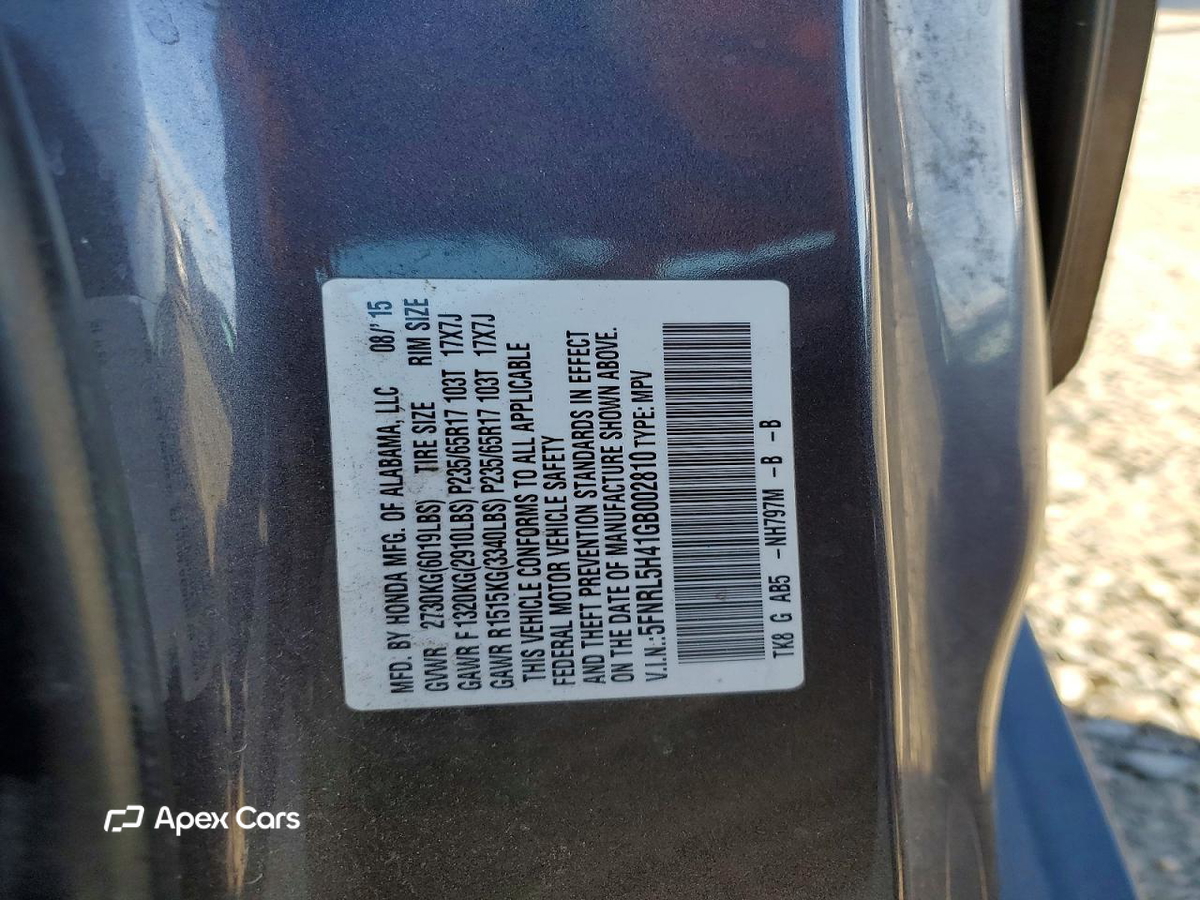 Honda Odyssey 2016