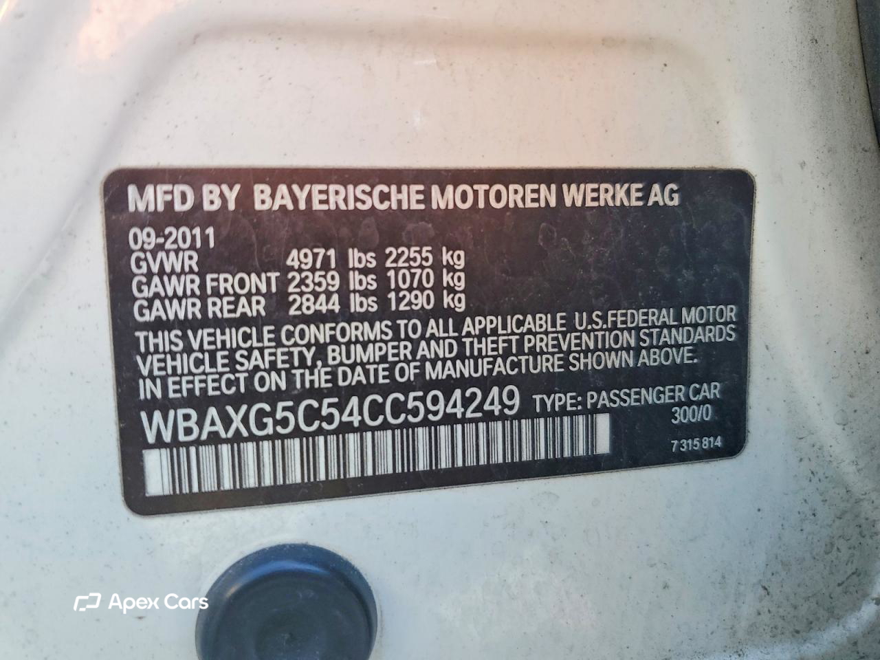 BMW Series 5 2012
