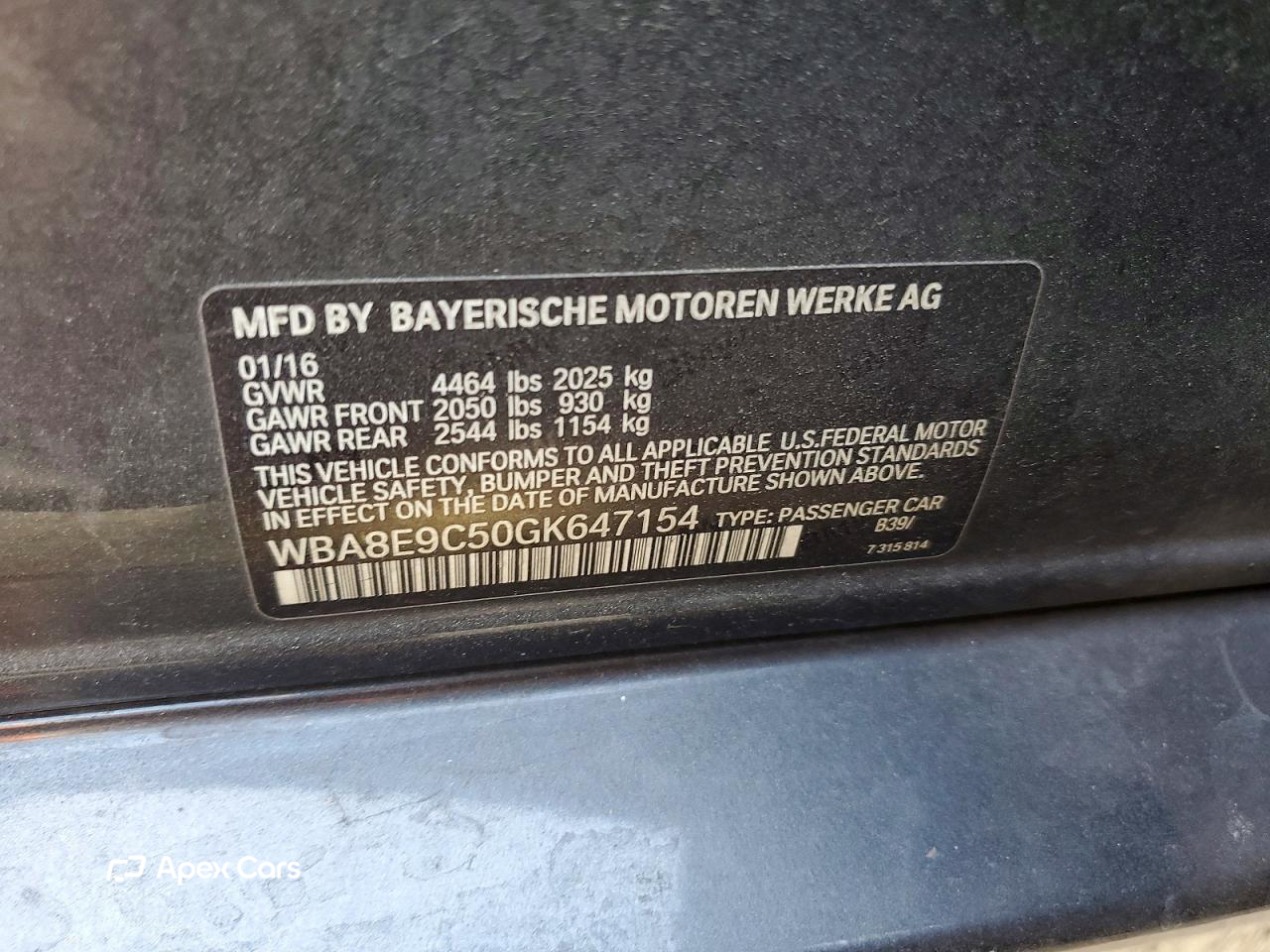 BMW Series 3 2016