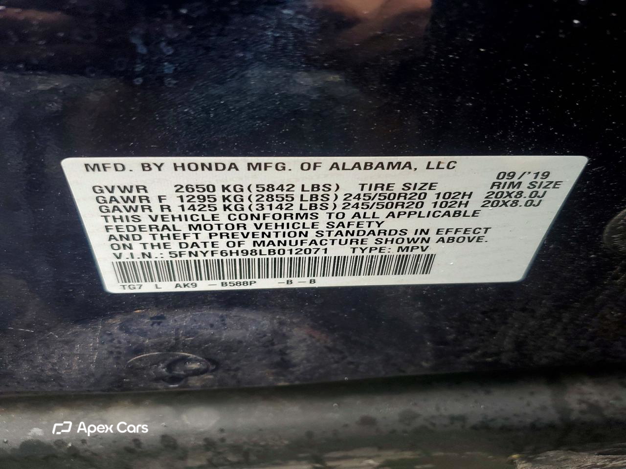 Honda Pilot 2020