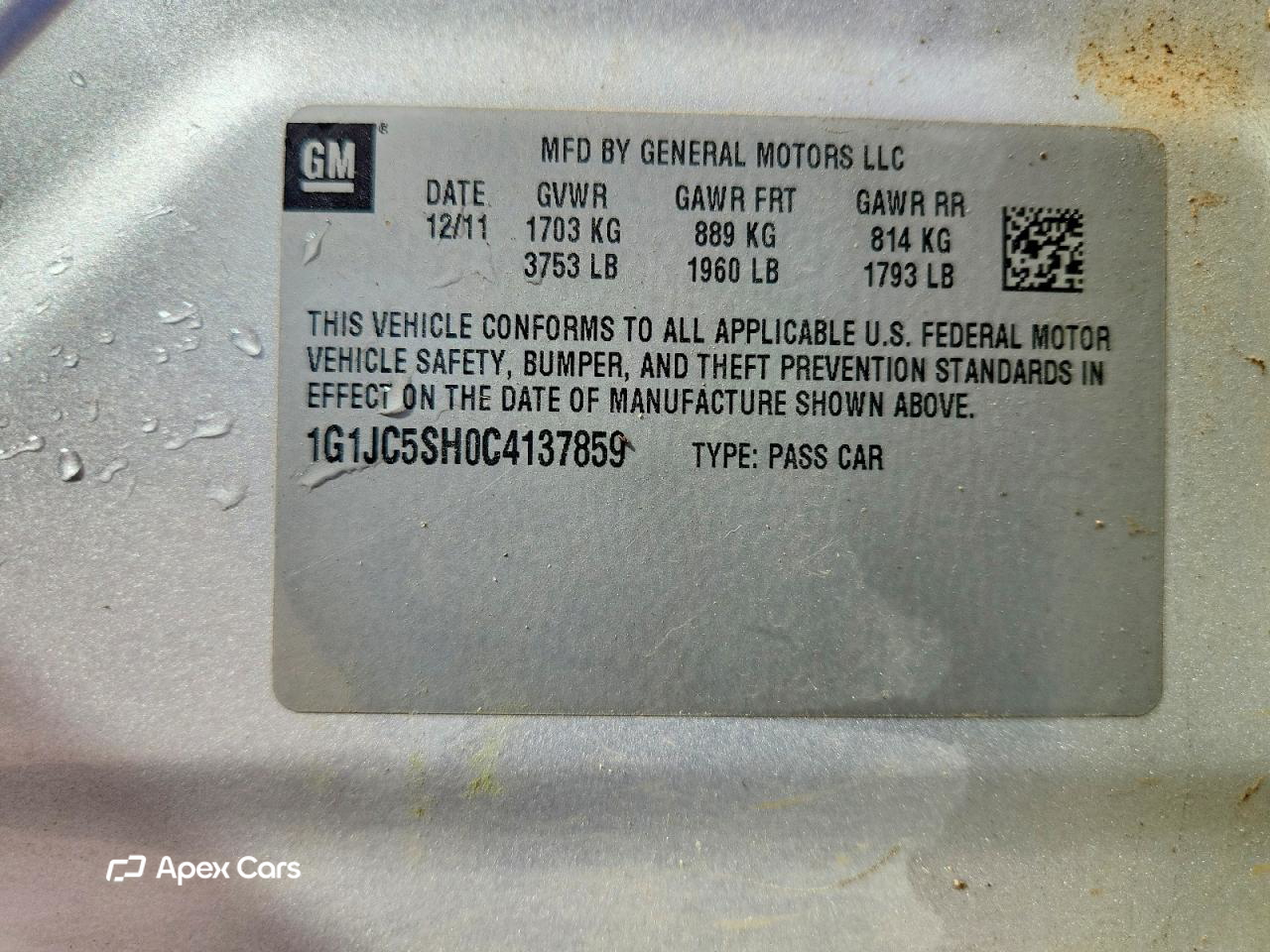 Chevrolet Sonic 2012