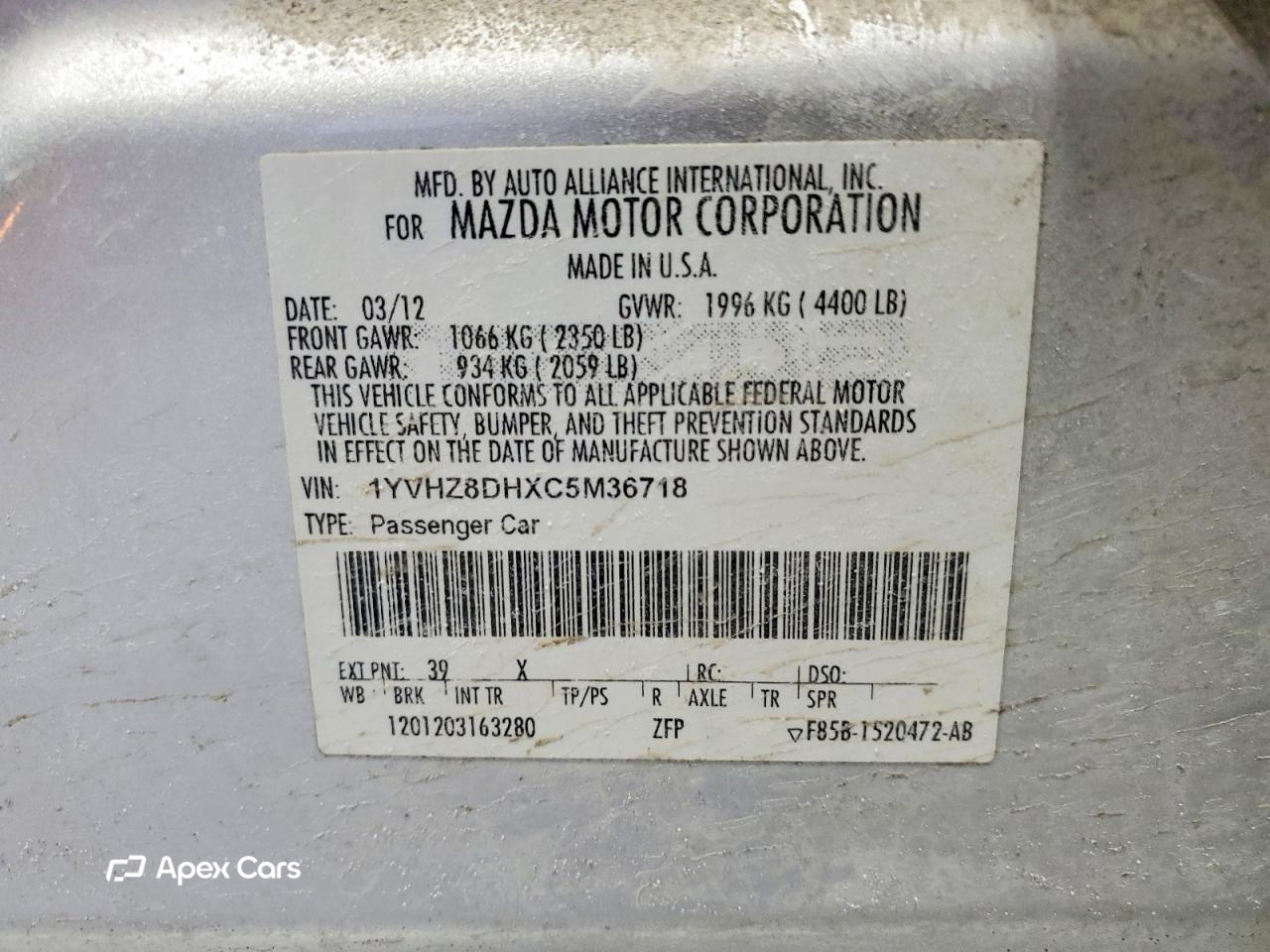 Mazda 6 2012