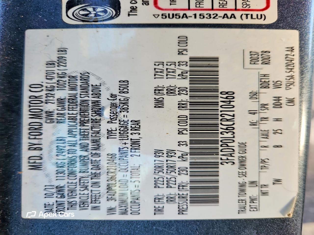 Ford Fusion 2012