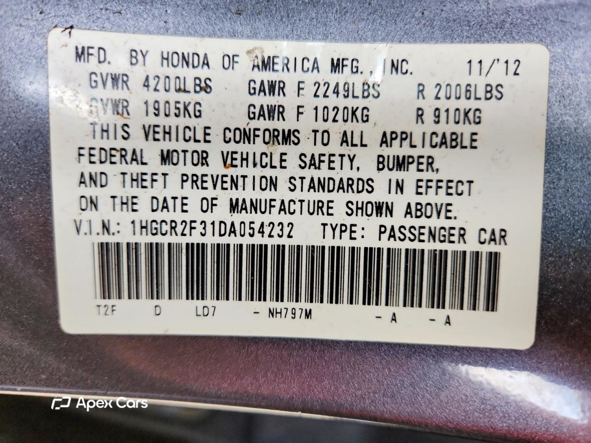 Honda Accord 2013
