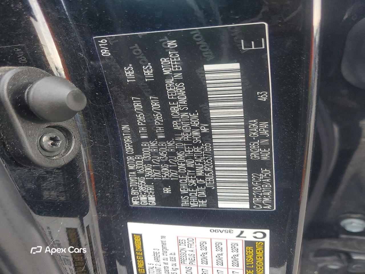 Toyota 4Runner 2016