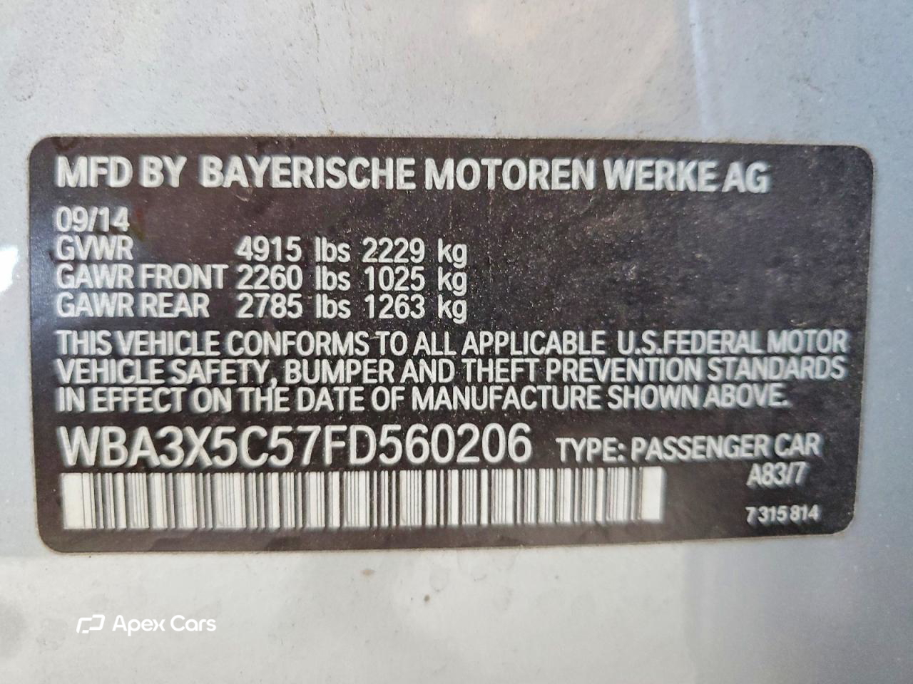 BMW Series 3 2015
