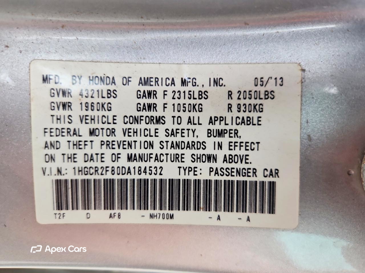 Honda Accord 2013