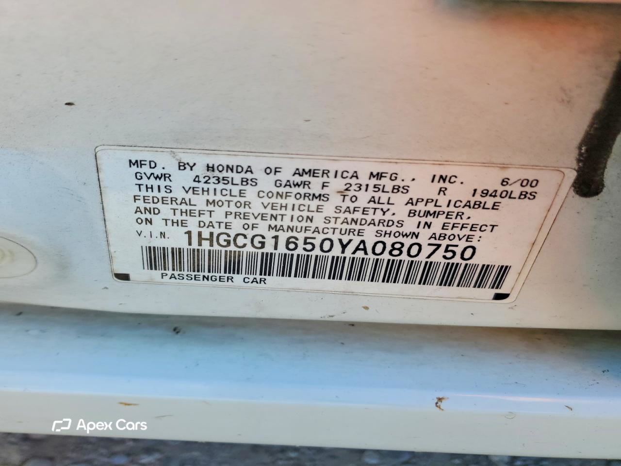 Honda Accord 2000