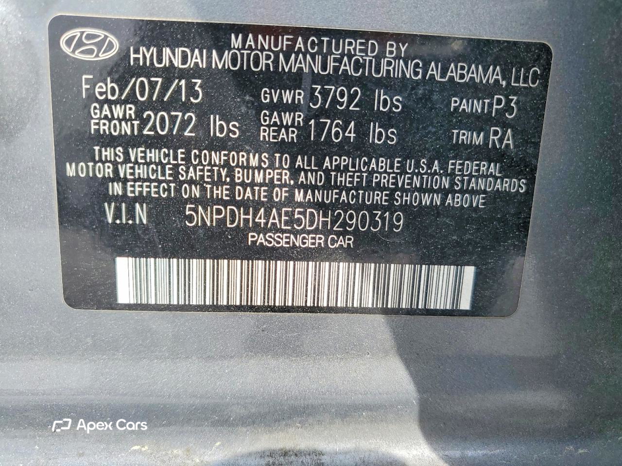 Hyundai Elantra 2013