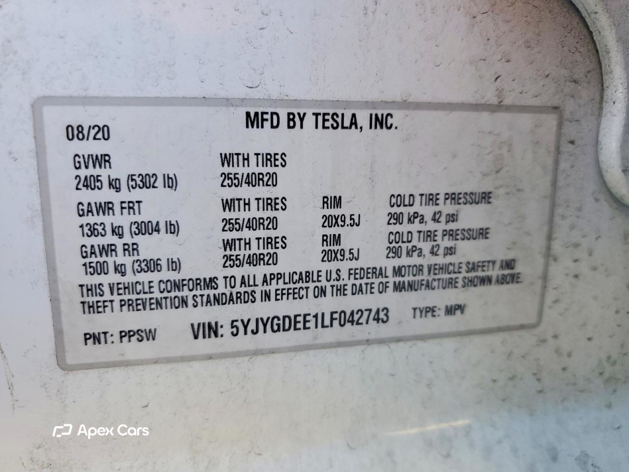 Tesla Model Y 2020