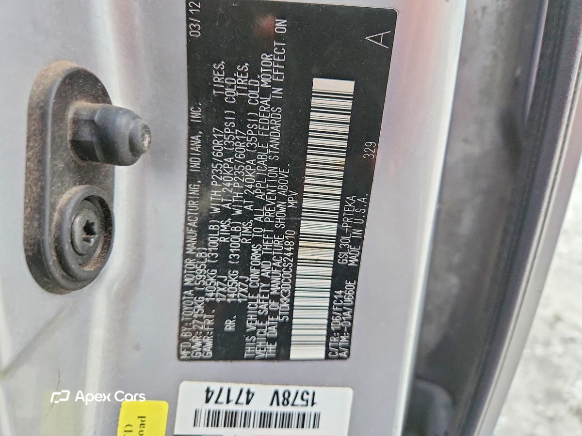 Toyota Sienna 2012