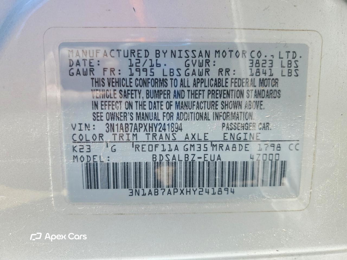 Nissan Sentra 2017