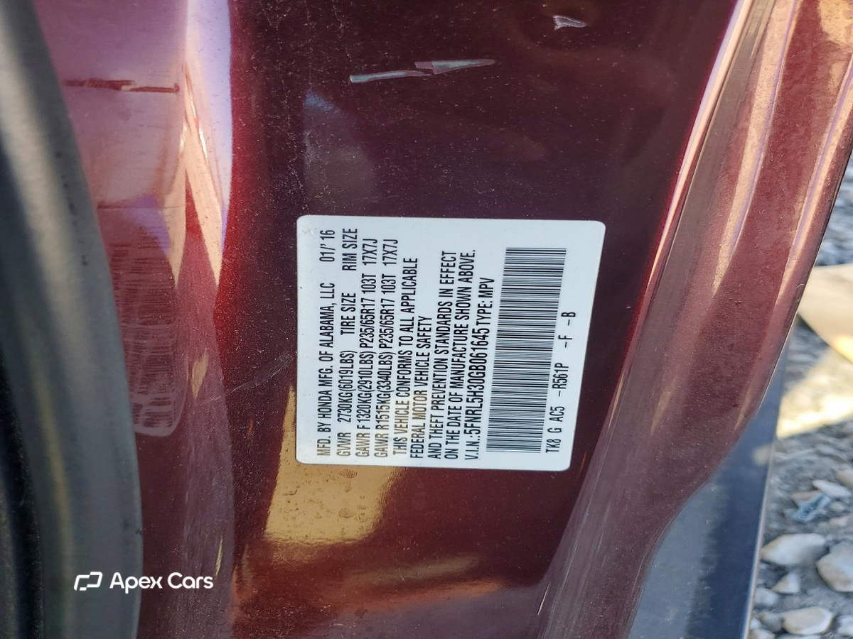 Honda Odyssey 2016