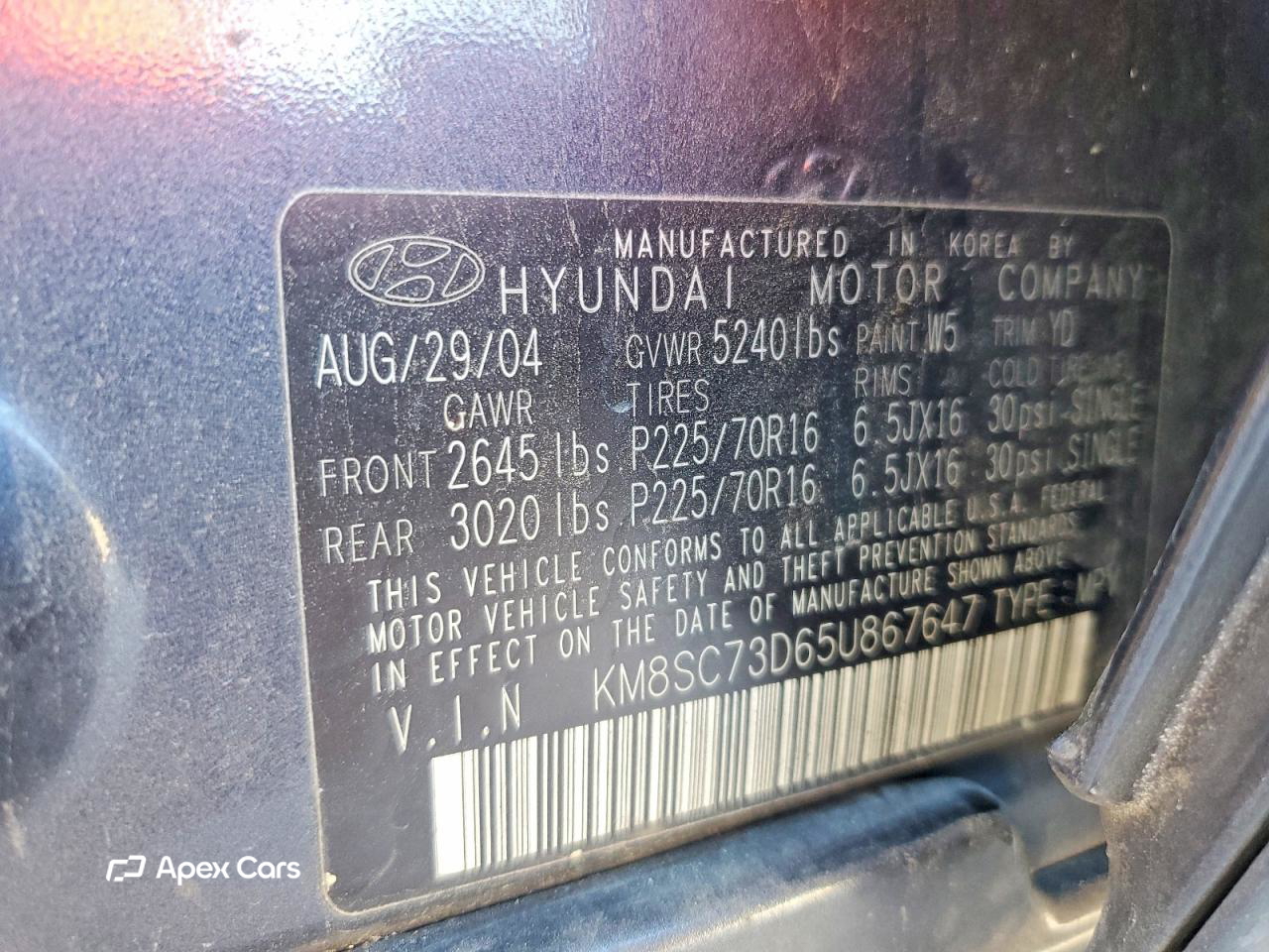 Hyundai Santa Fe 2005