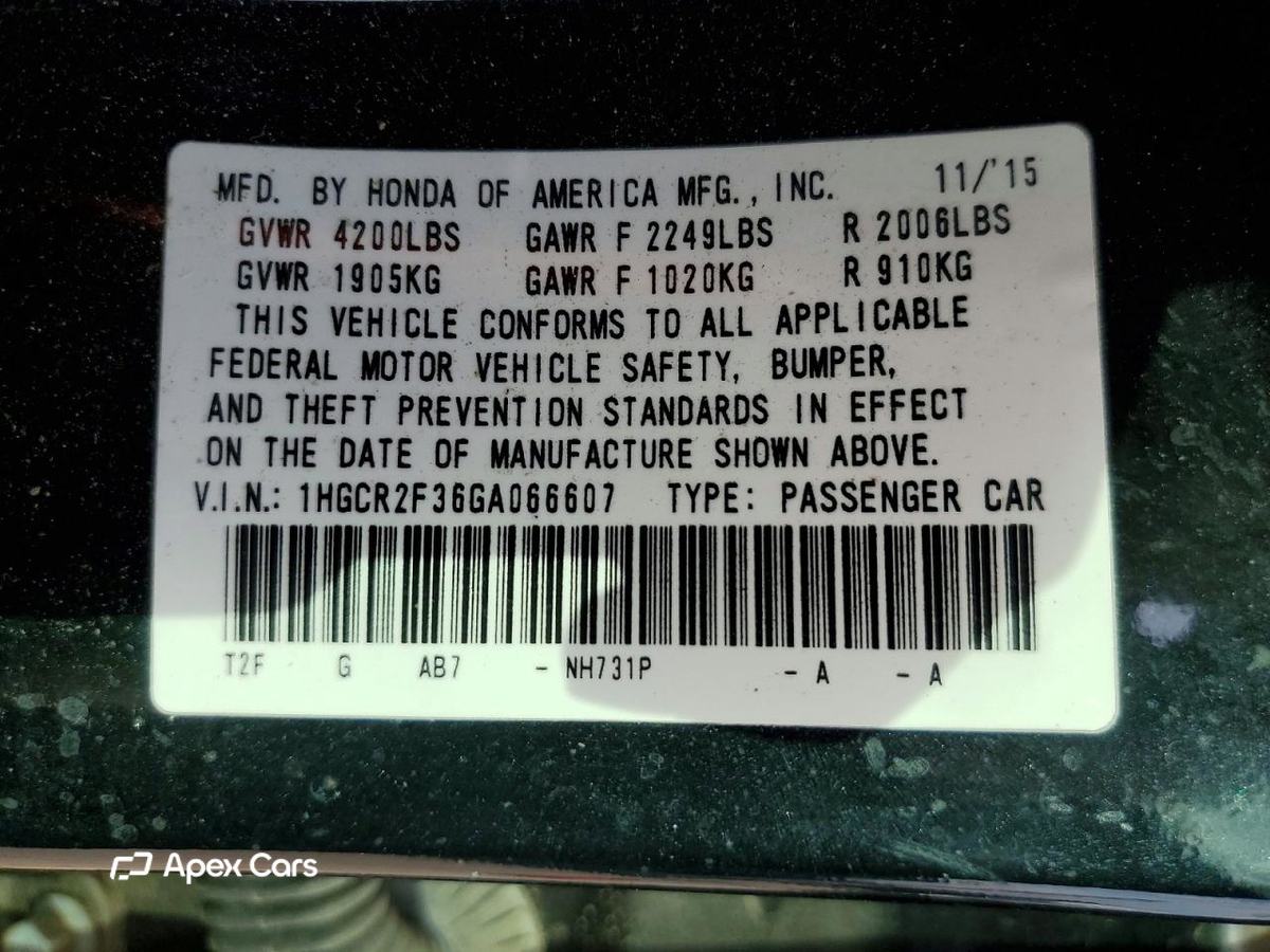 Honda Accord 2016