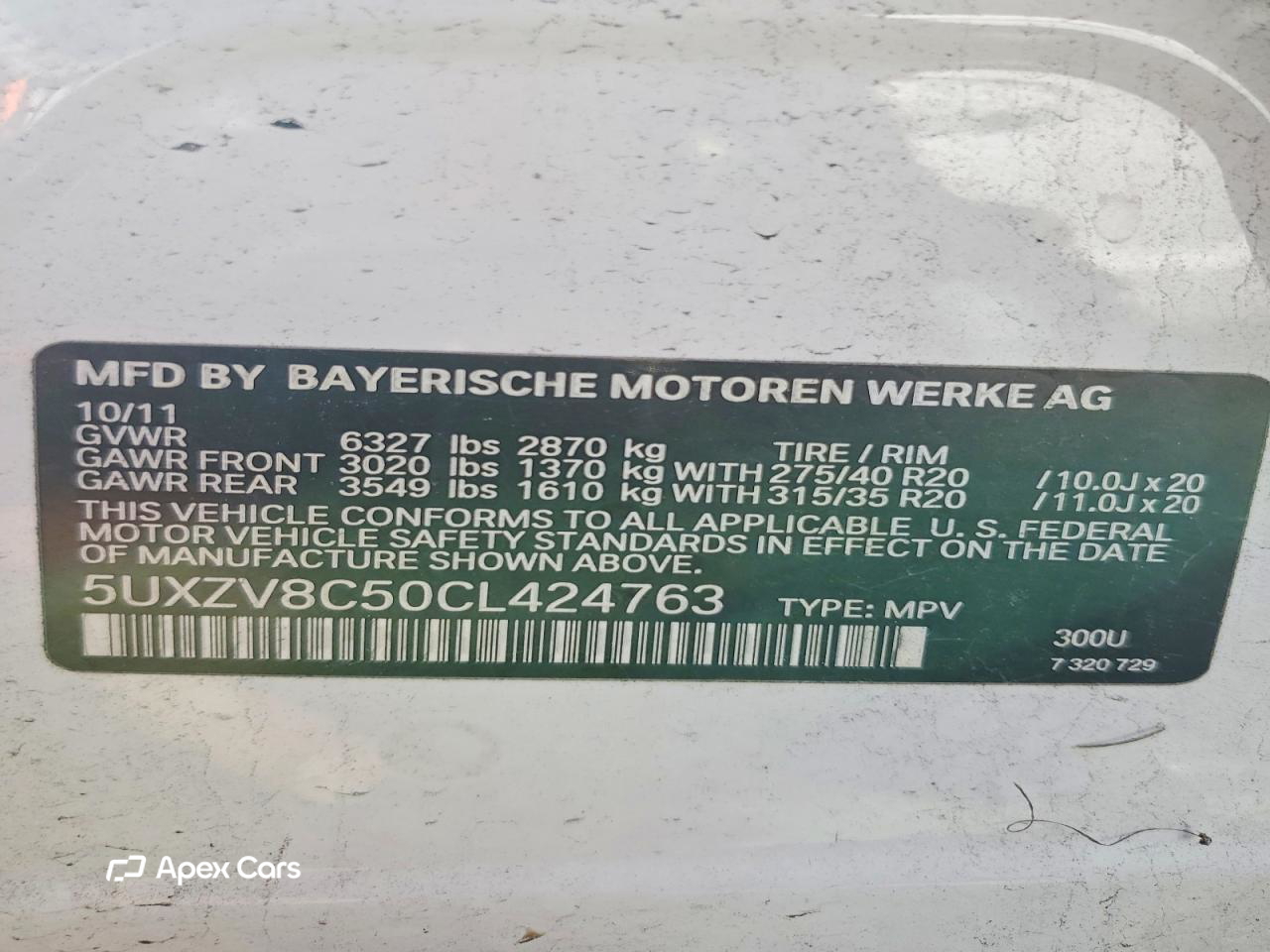 BMW X5 2012