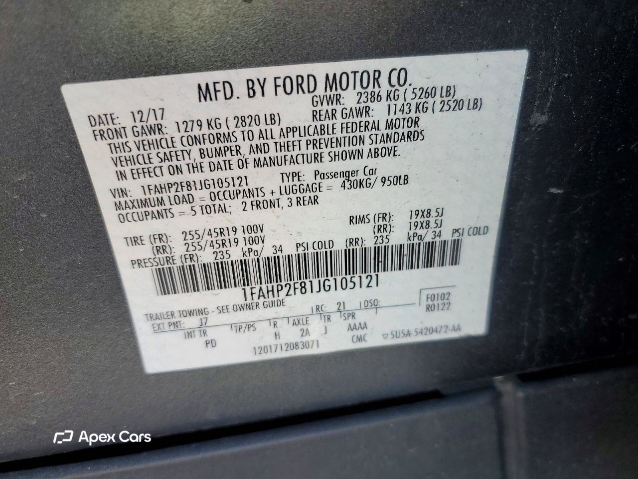 Ford Taurus 2018