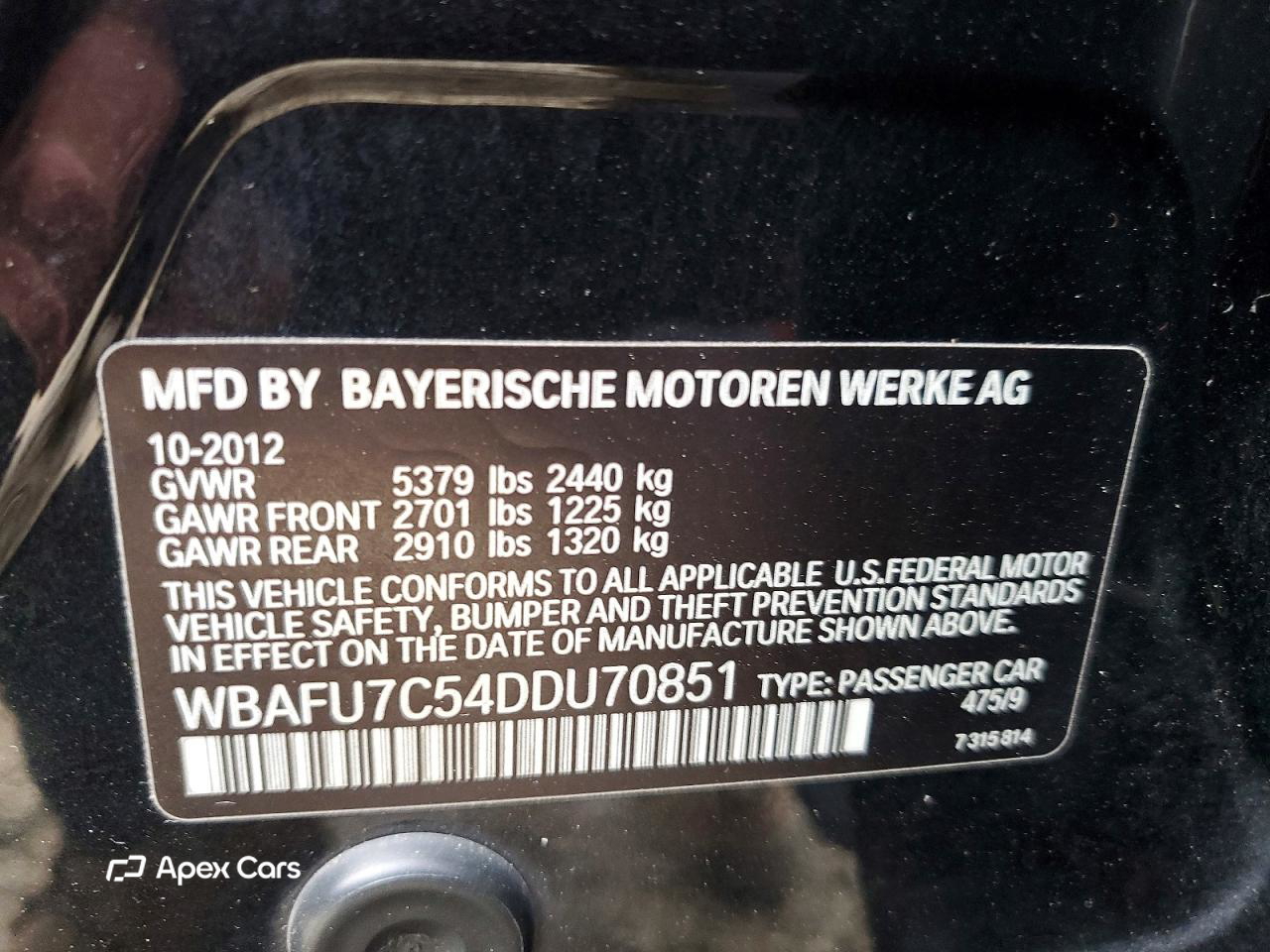 BMW Series 5 2013