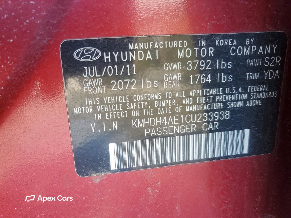 Hyundai Elantra 2012