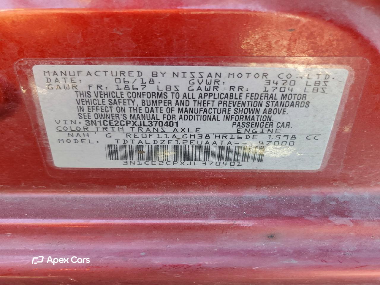 Nissan Versa 2018