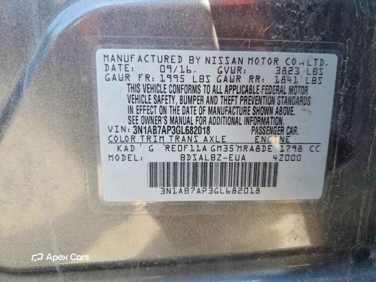 Nissan Sentra 2016