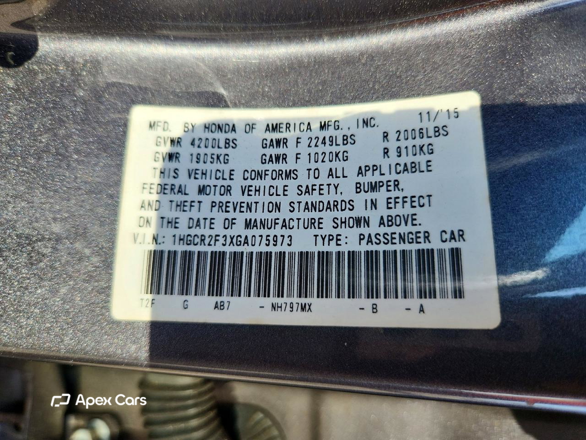 Honda Accord 2016