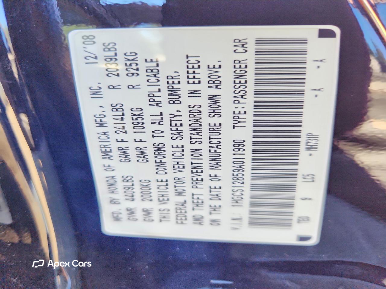 Honda Accord 2009