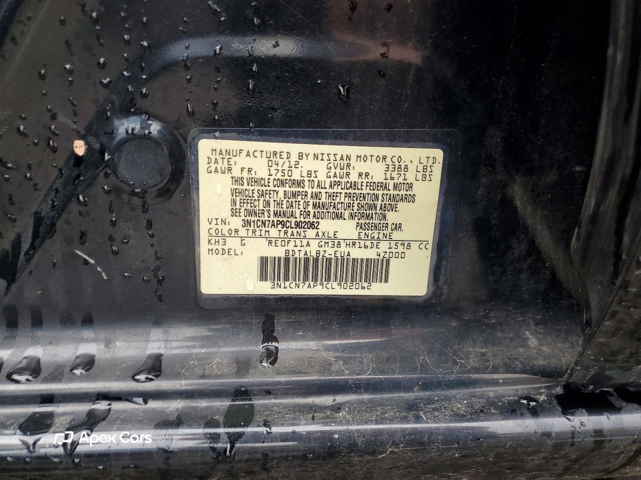 Nissan Versa 2012