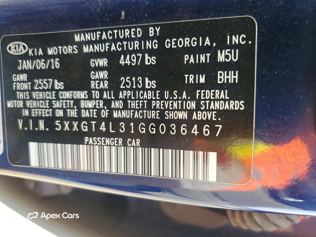 Kia Optima 2016