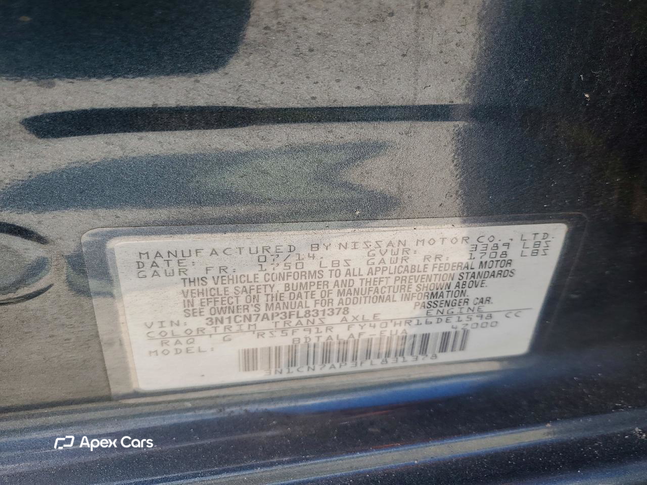 Nissan Versa 2015