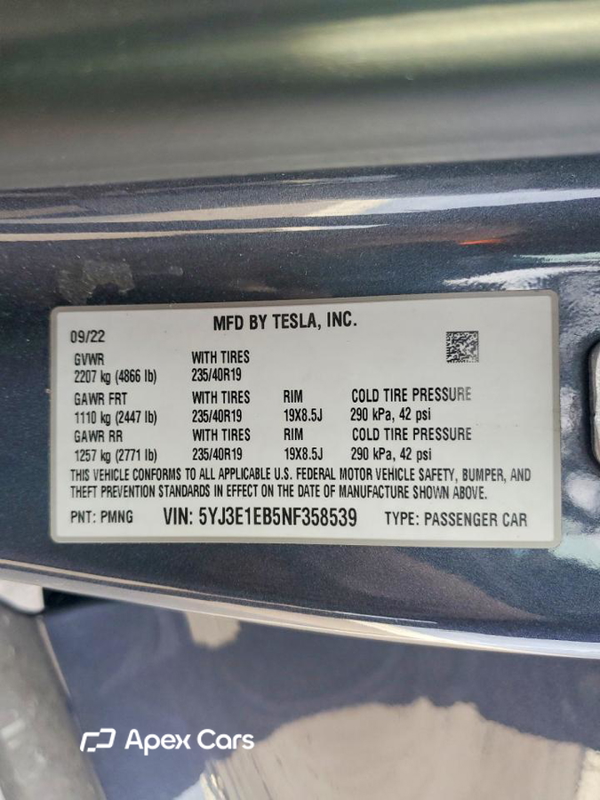 Tesla Model 3 2022