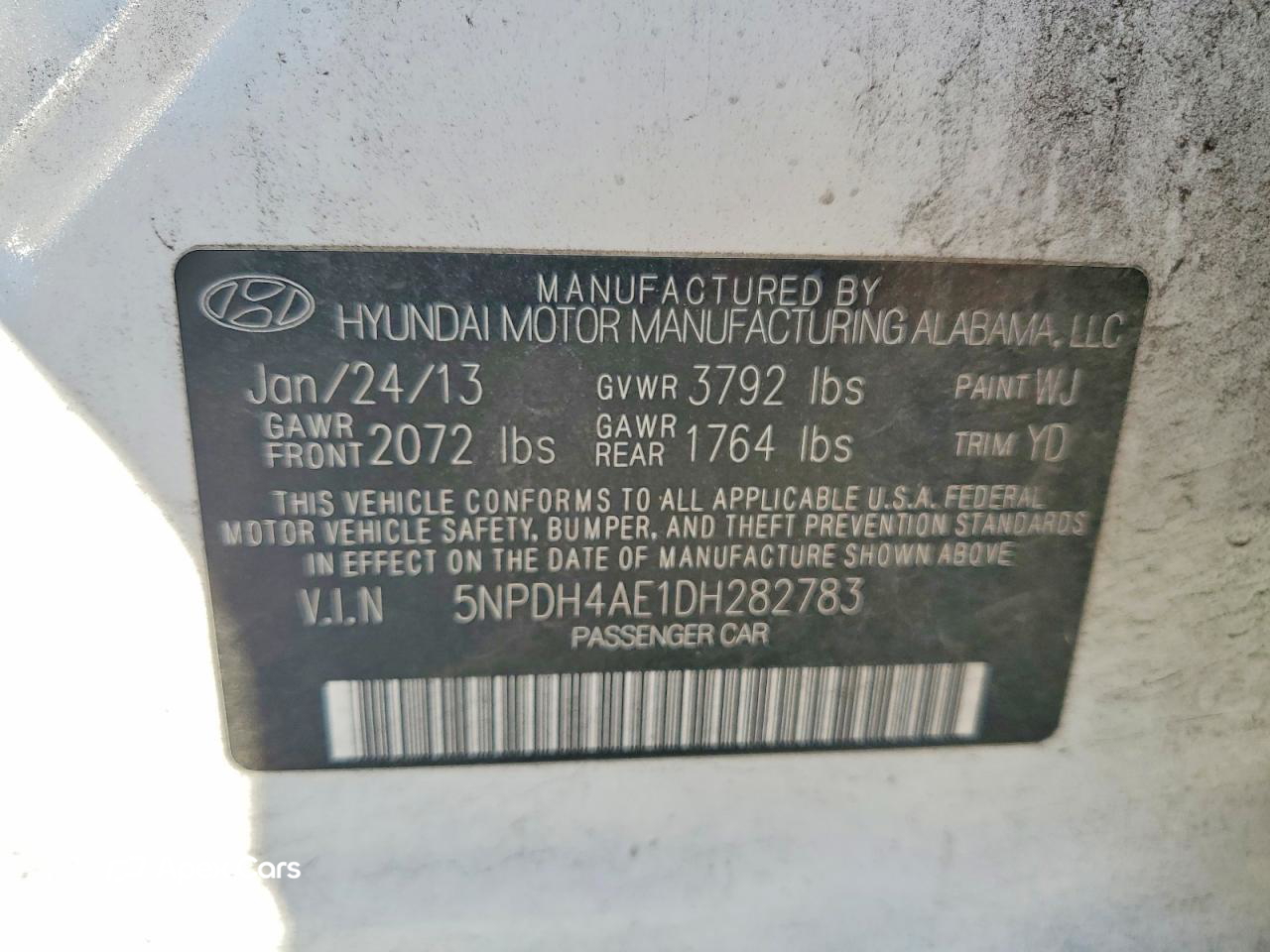 Hyundai Elantra 2013