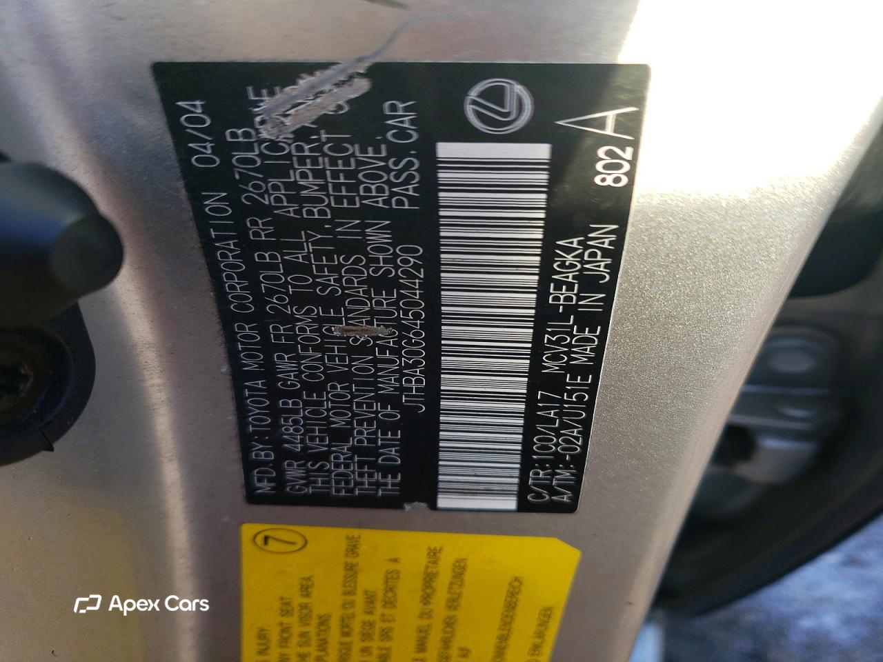Lexus ES 2004