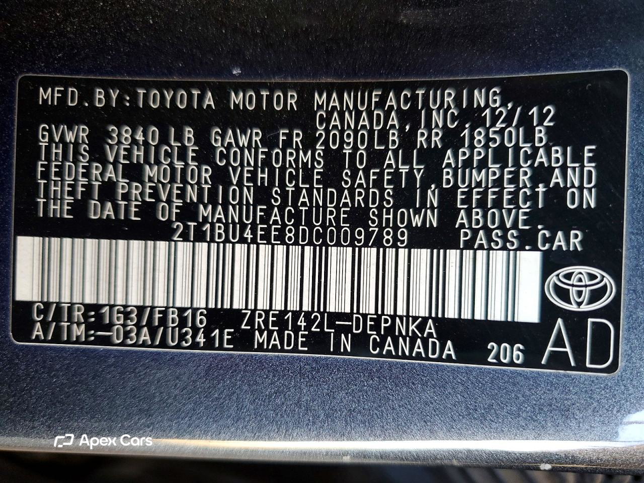 Toyota Corolla 2013