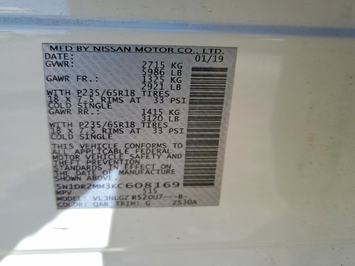 Nissan Pathfinder 2019
