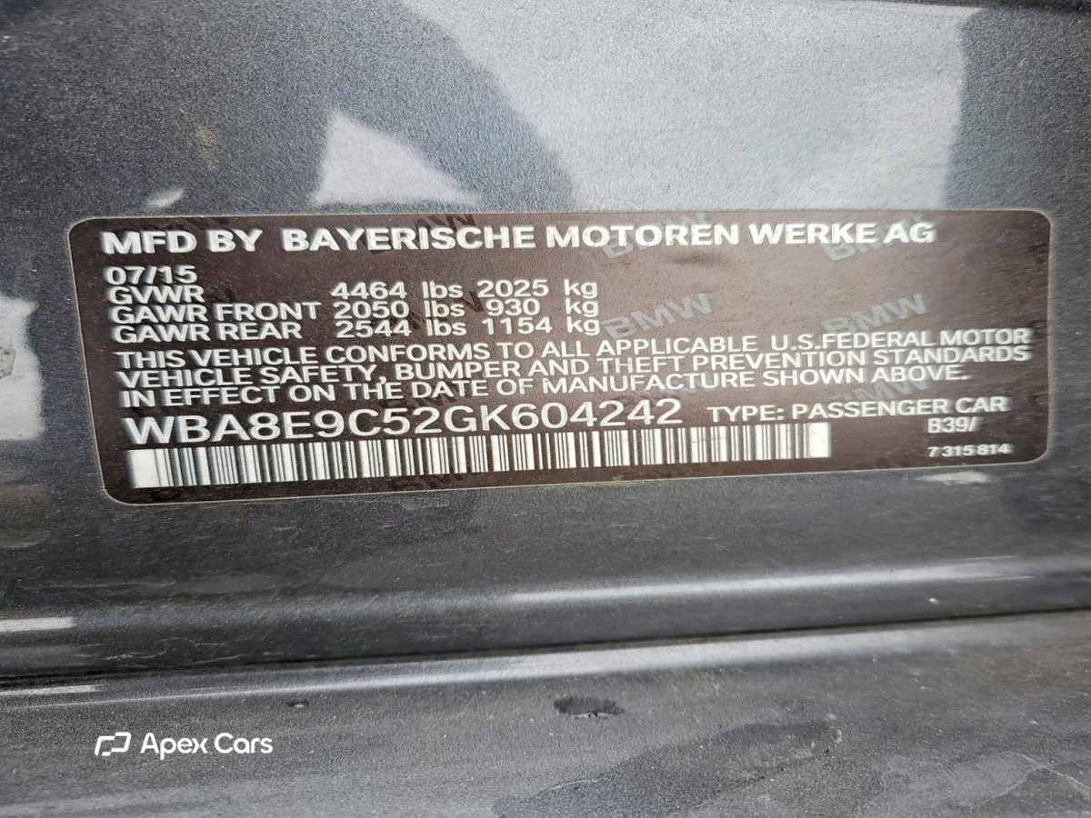 BMW Series 3 2016