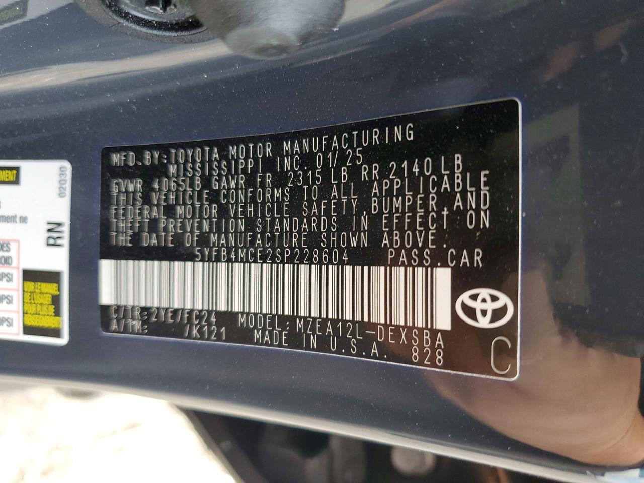 Toyota Corolla 2025