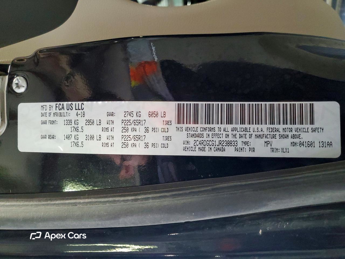 Dodge Caravan 2018