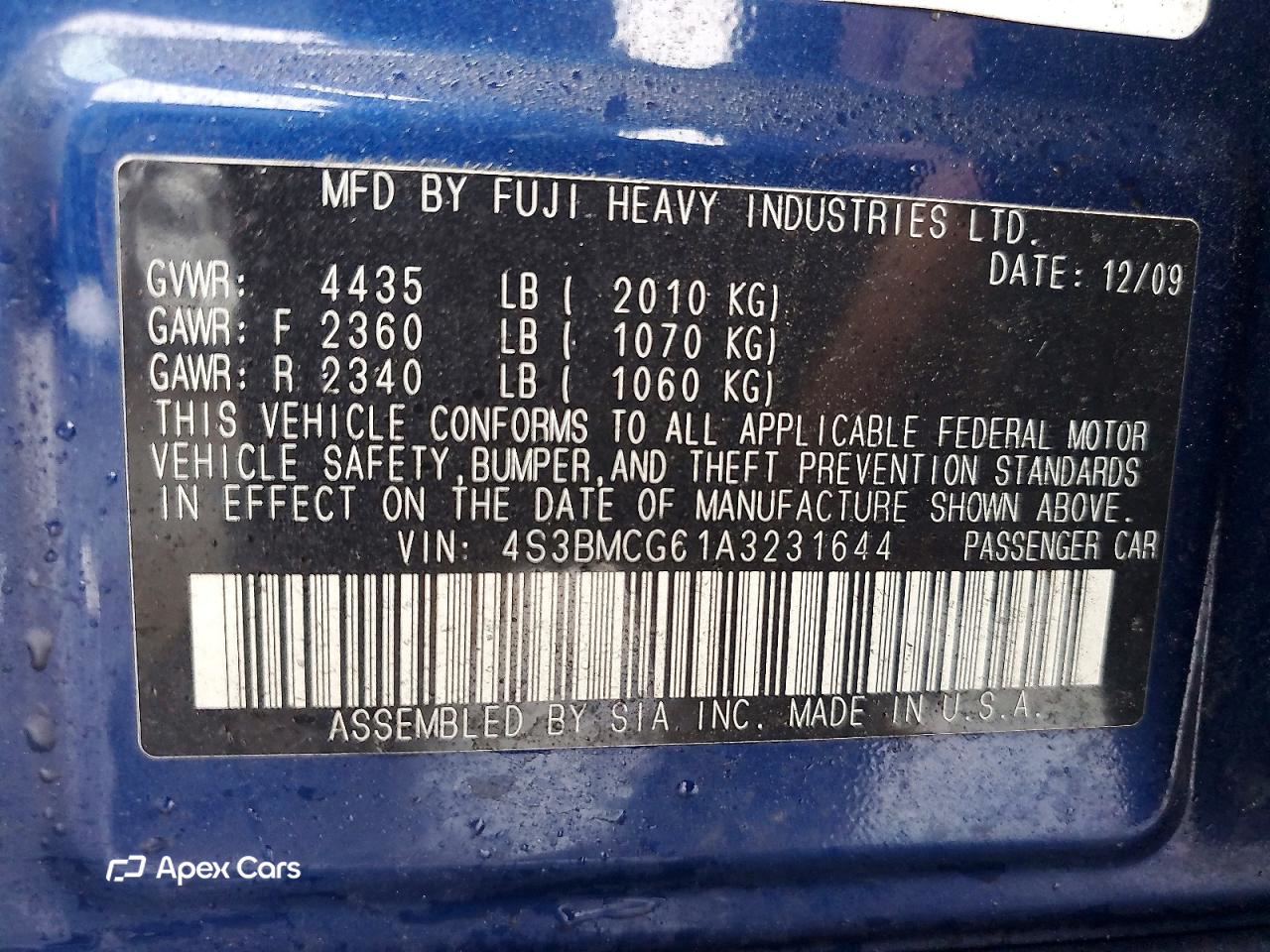 Subaru Legacy 2010