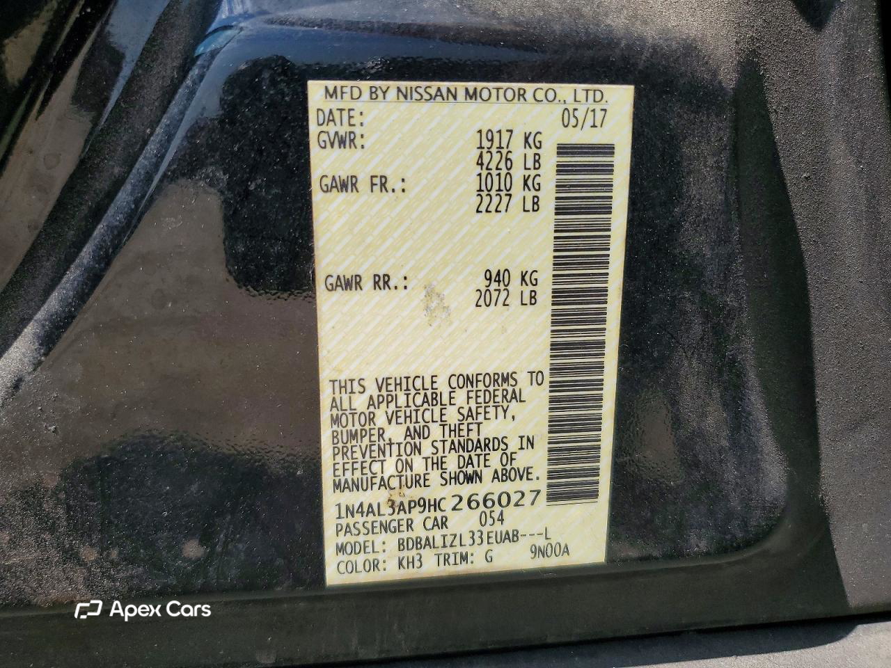 Nissan Altima 2017