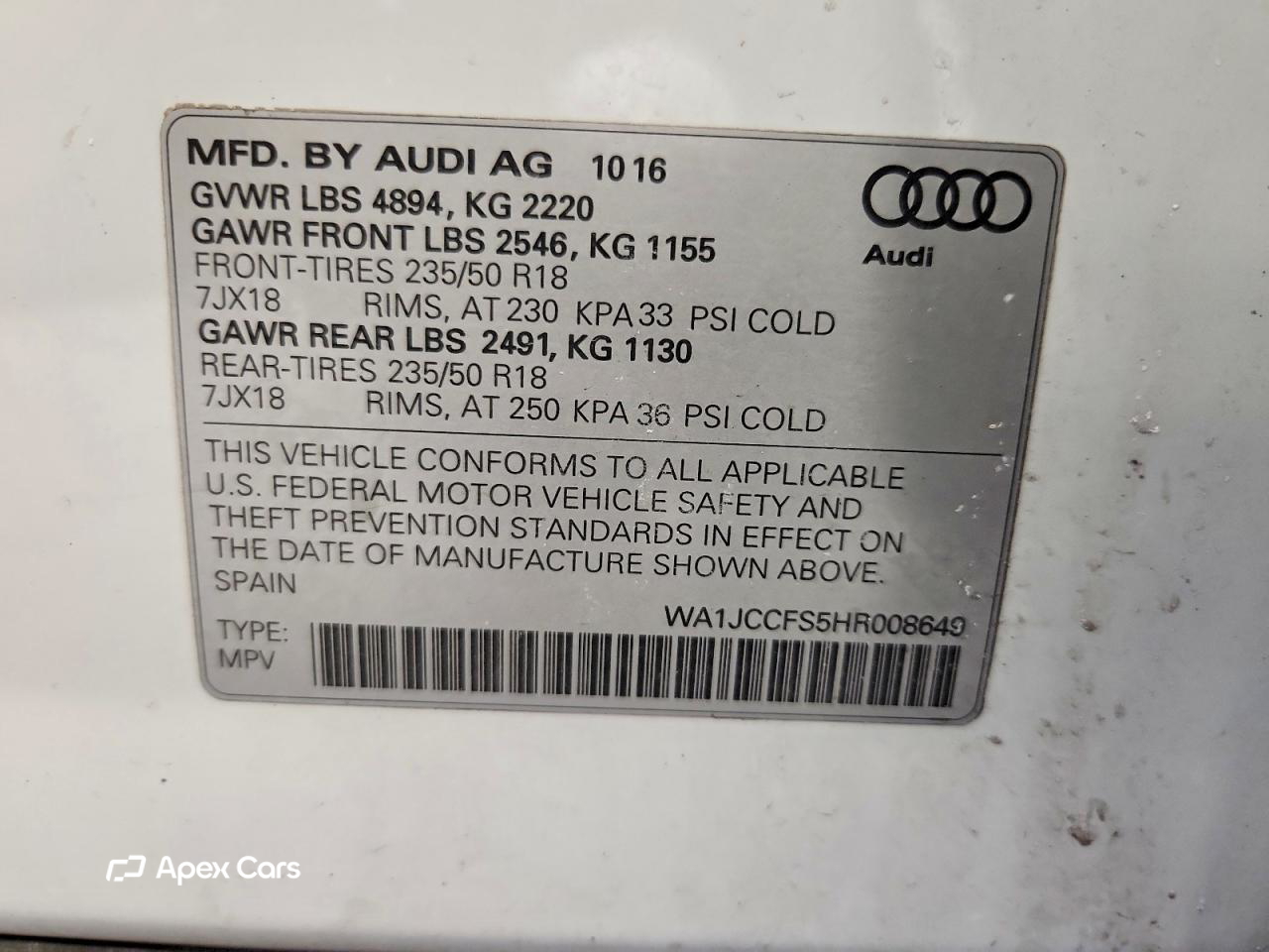 Audi Q3 2017