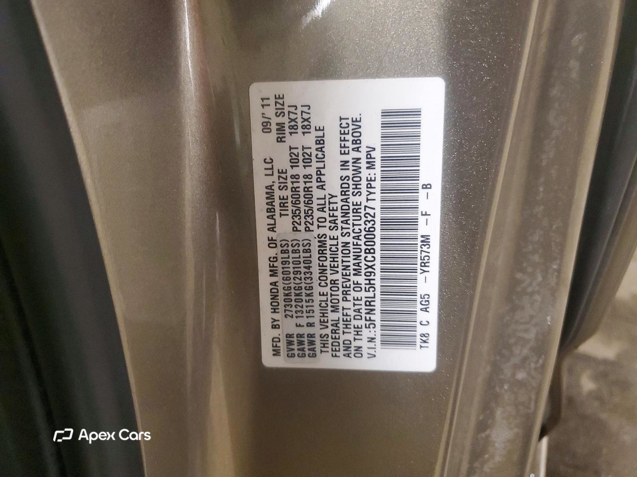 Honda Odyssey 2012